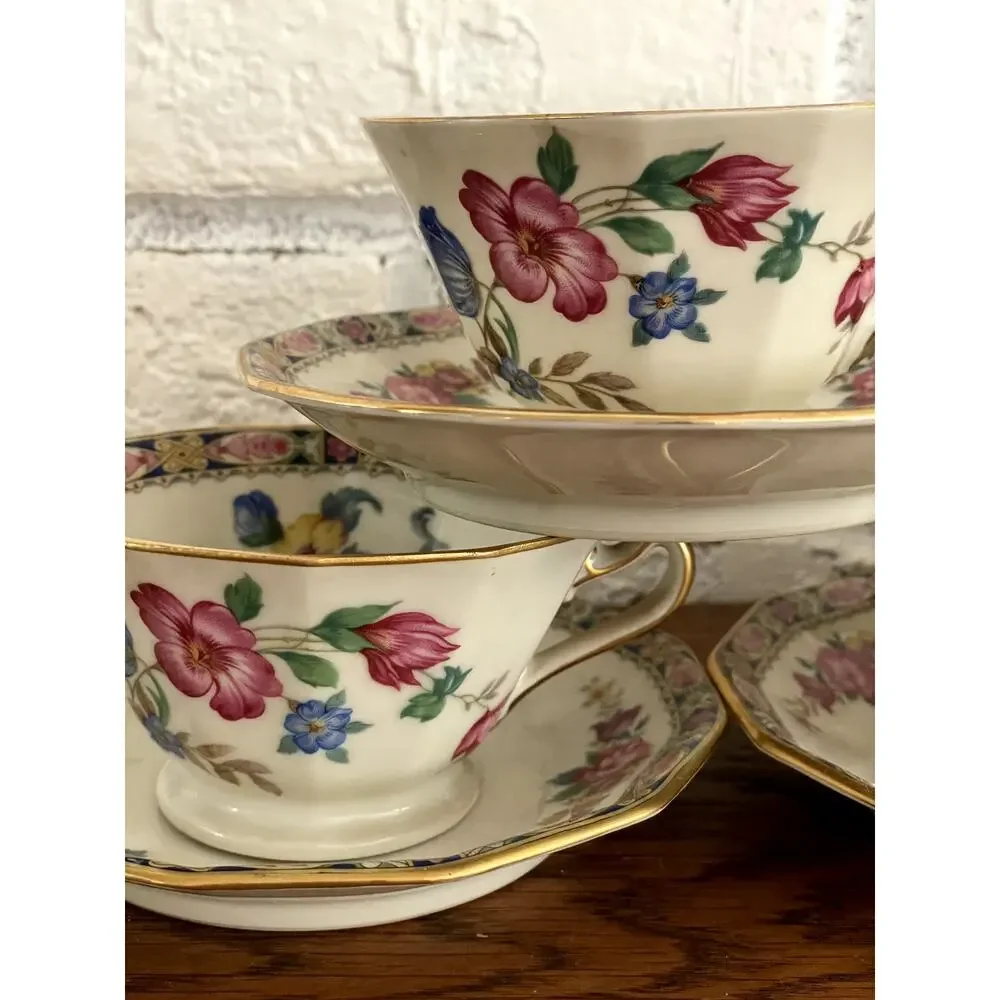 Black Knight Palmiero Vintage Teacup & Saucer Czech - FOR ONE SET Multi Avail